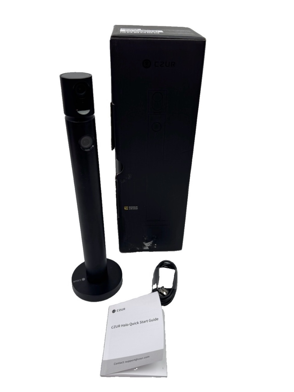 CZUR Halo Streaming No-Mount 1080P Dual Webcam with Microphone New Open Box